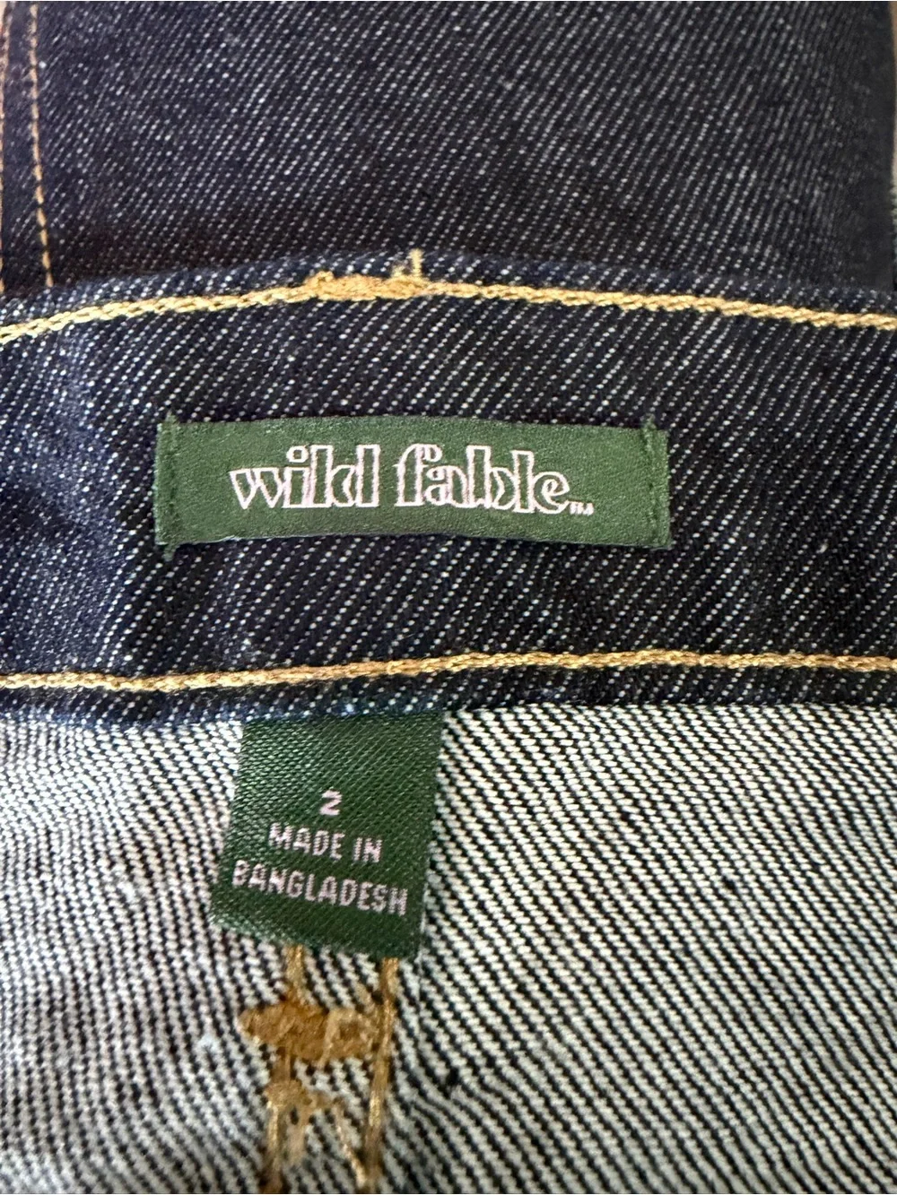 Wild Fable Dark Wash Denim Pleated Mini Skirt Size 2 NWT 💛
